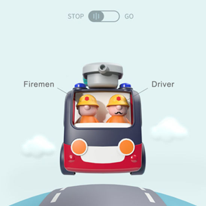 اسباب بازی ماشین آتش نشانی موزیکال هولی تویز Hola Toys مدل E8998-اسباب بازی